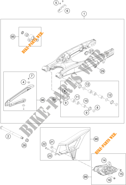 FORCELLONE per KTM 250 EXC-F 2020