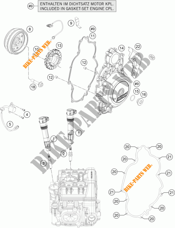 ACCENSIONE per KTM 1290 SUPER DUKE GT ORANGE 2018
