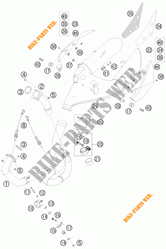 SCARICO per KTM 990 SUPER DUKE BLACK 2009