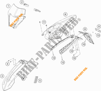 PLASTICHE per KTM 250 EXC SIX DAYS TPI 2020
