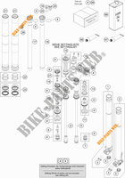 FORCELLA ANTERIORE (COMPONENTI) per KTM 250 SX-F 2019