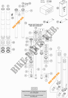 FORCELLA ANTERIORE (COMPONENTI) per KTM 125 SX 2019
