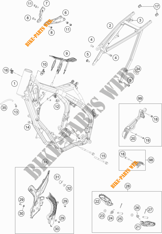 TELAIO per KTM 150 SX 2020