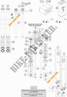 FORCELLA ANTERIORE (COMPONENTI) per KTM 150 SX 2019