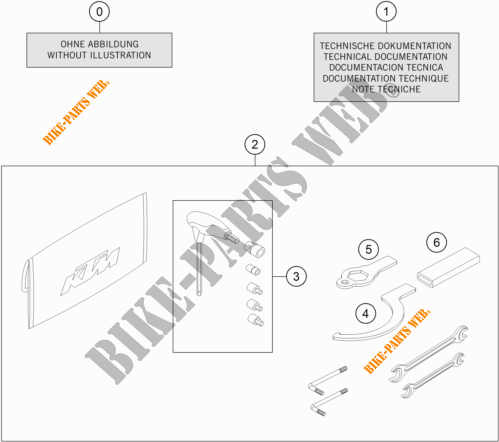 UTENSILI / MANUALE / OPZIONI per KTM 1290 SUPER DUKE R BLACK 2021