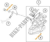 PINZA FRENO POSTERIORE per KTM 390 DUKE WHITE - B.D. 2021