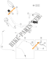 MANUBRIO / COMANDI per KTM 200 DUKE WHITE NON ABS - IKD 2020