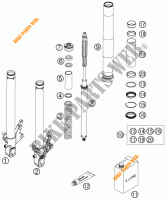 FORCELLA ANTERIORE (COMPONENTI) per KTM 990 SUPER DUKE ORANGE 2006