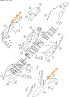 FIANCHETTO per KTM 250 ADVENTURE BLACK - CKD 2021