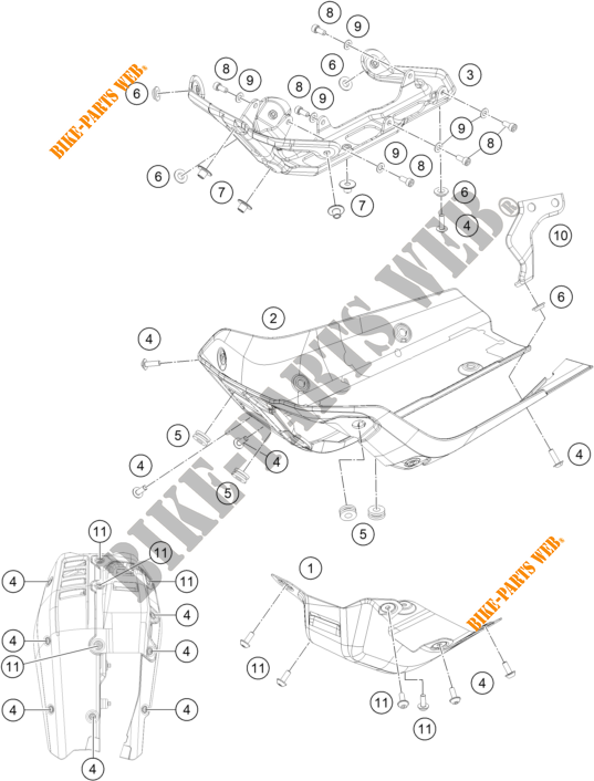COPERCHIO per KTM 250 ADVENTURE BLACK - B.D. 2021