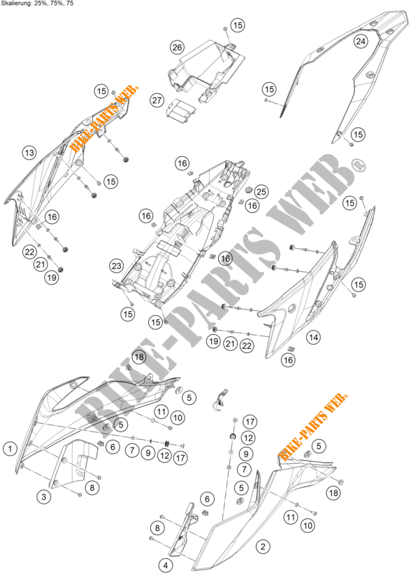 FIANCHETTO per KTM 390 ADVENTURE ORANGE - CKD 2021