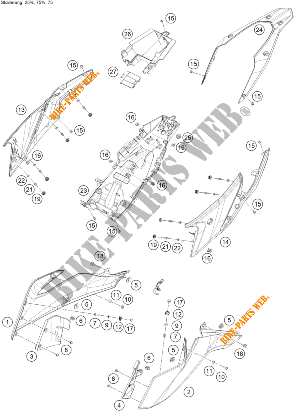 FIANCHETTO per KTM 390 ADVENTURE ORANGE - B.D. 2021