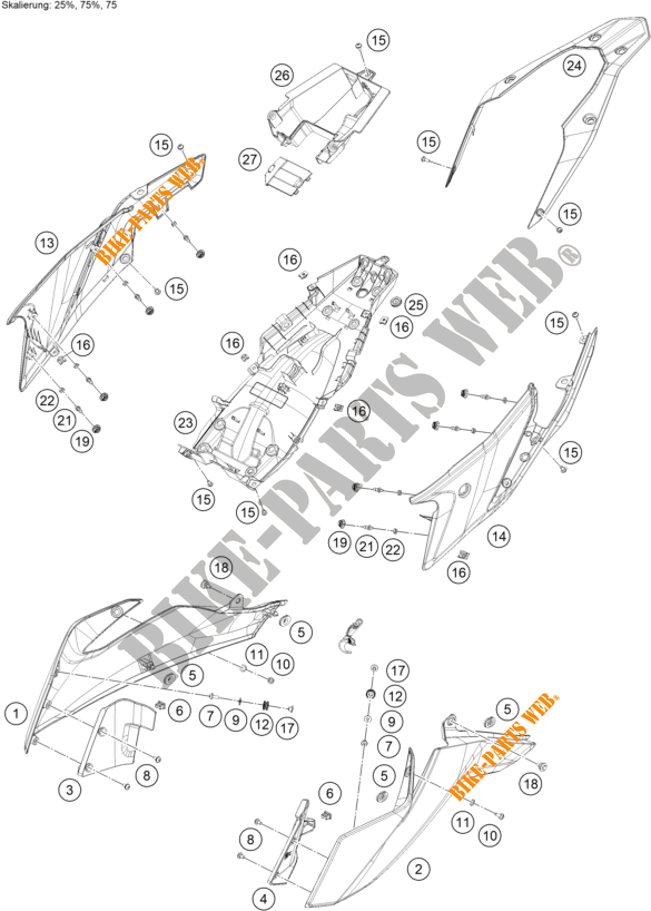 FIANCHETTO per KTM 390 ADVENTURE ORANGE - IKD 2021