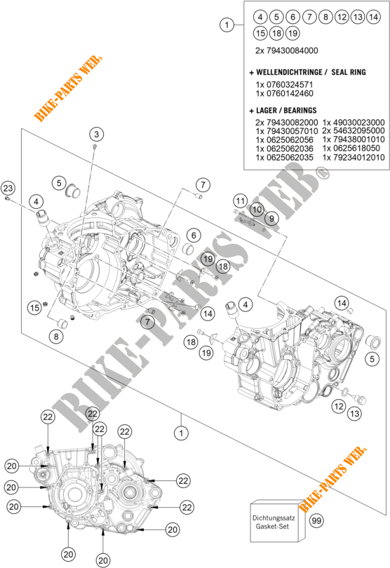 CARTER MOTORE per KTM 450 SX-F 2021