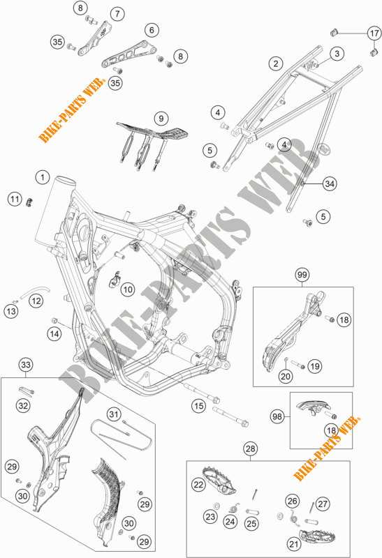 TELAIO per KTM 250 SX 2021