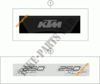 ADESIVI per KTM 250 XC-F 2023