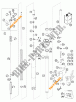 FORCELLA ANTERIORE (COMPONENTI) per KTM 640 DUKE II YELLOW 2004