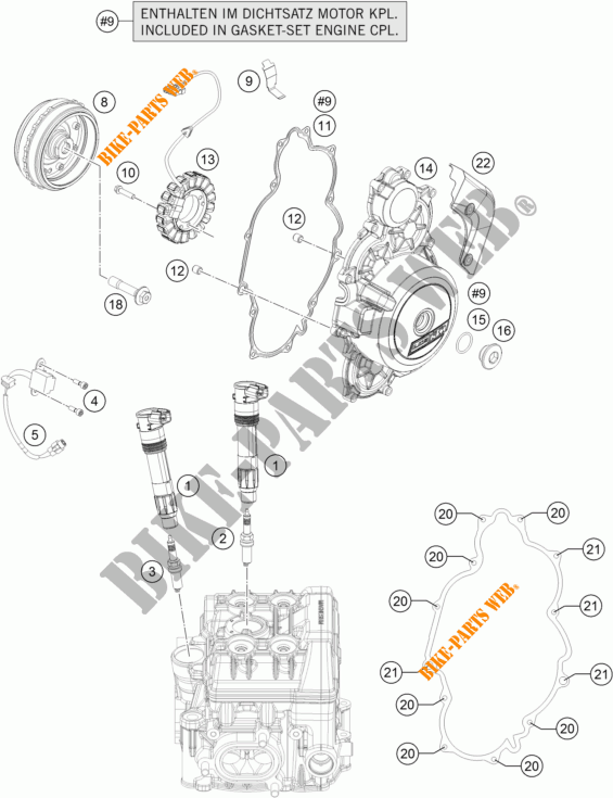 ACCENSIONE per KTM 1290 SUPER DUKE GT ORANGE 2017