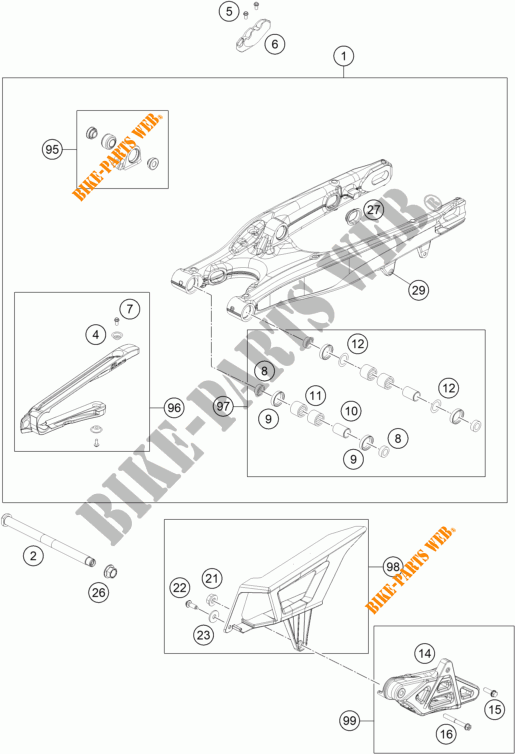 FORCELLONE per KTM 450 EXC-F 2022