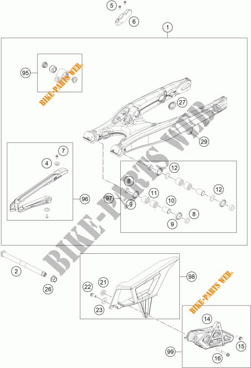 FORCELLONE per KTM 450 EXC-F 2023