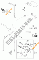 MANUBRIO / COMANDI per KTM 640 DUKE II ORANGE 2003