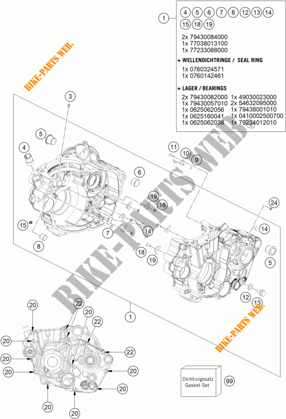 CARTER MOTORE per KTM 450 SX-F FACTORY EDITION 2022