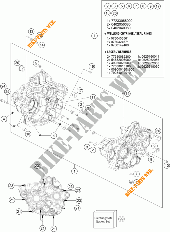 CARTER MOTORE per KTM 250 SX-F FACTORY EDITION 2022