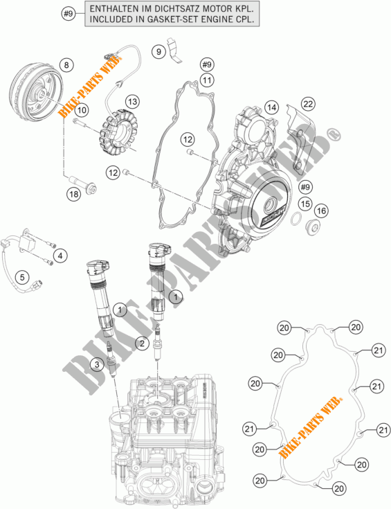 ACCENSIONE per KTM 1290 SUPER DUKE GT GREY 2017