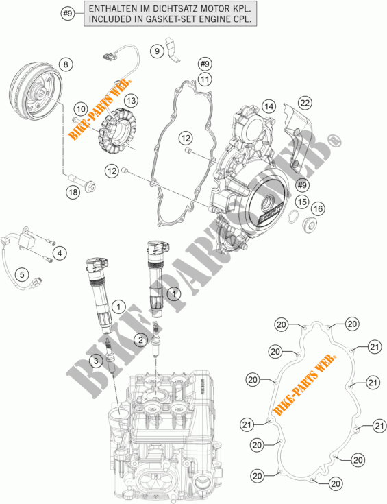 ACCENSIONE per KTM 1290 SUPER DUKE GT ORANGE 2017