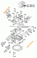 TESTA CILINDRO per KTM 620 DUKE-E 37KW 1997