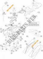 SERBATOIO / SELLA per KTM 1290 SUPER DUKE GT ORANGE ABS 2016