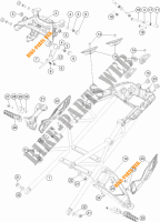 TELAIETTO POSTERIORE per KTM 1290 SUPER DUKE GT ORANGE ABS 2016