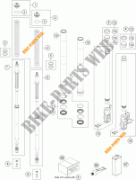 FORCELLA ANTERIORE (COMPONENTI) per KTM 690 DUKE R ABS 2016