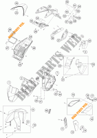 PLASTICHE per KTM 690 DUKE R ABS 2016