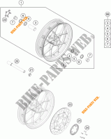 RUOTA ANTERIORE per KTM 690 DUKE R ABS 2016