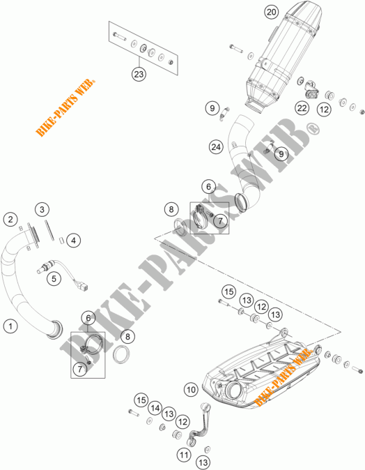 SCARICO per KTM 690 DUKE R ABS 2016