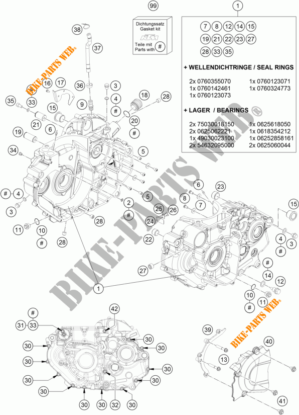 CARTER MOTORE per KTM 690 DUKE R ABS 2016