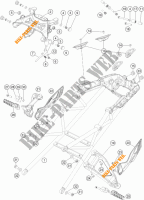 TELAIETTO POSTERIORE per KTM 1290 SUPER DUKE GT GREY ABS 2016