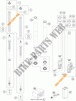 FORCELLA ANTERIORE (COMPONENTI) per KTM 690 DUKE R ABS 2015