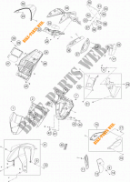 PLASTICHE per KTM 690 DUKE R ABS 2015