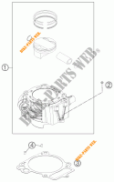 CILINDRO per KTM 690 DUKE R ABS 2015