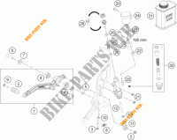 POMPA FRENO POSTERIORE per KTM 690 DUKE R ABS 2015