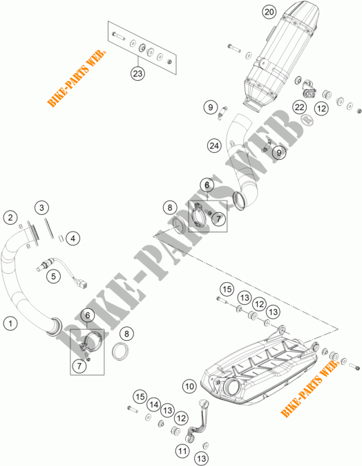 SCARICO per KTM 690 DUKE R ABS 2015