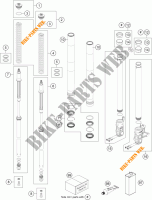 FORCELLA ANTERIORE (COMPONENTI) per KTM 690 DUKE R ABS 2014