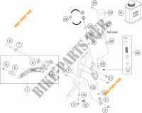 POMPA FRENO POSTERIORE per KTM 690 DUKE R ABS 2014