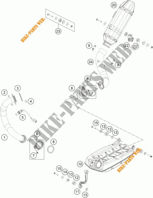 SCARICO per KTM 690 DUKE R ABS 2014
