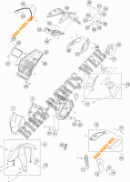 PLASTICHE per KTM 690 DUKE R ABS 2014