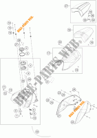 SERBATOIO / SELLA per KTM 690 DUKE R ABS 2014