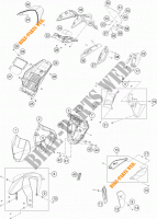 PLASTICHE per KTM 690 DUKE R ABS 2013
