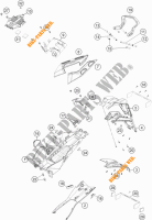PARAFANGO POSTERIORE per KTM 1290 SUPER DUKE GT ORANGE ABS 2016